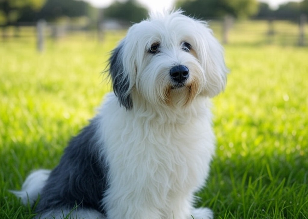 The Old English Sheepdog is a shaggy, affectionate breed known for its thick, fluffy coat and playful personality. Intelligent and gentle, this lovable herding dog makes a wonderful family companion with a signature bear-like gait and friendly demeanor